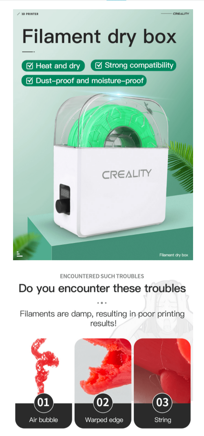 Creality Filament Dry Box